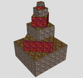 石砌硬景观建筑SU模型下载_sketchup草图大师SKP模型