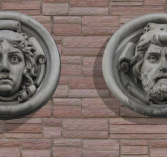 石作浮雕艺术装饰SU模型下载_sketchup草图大师SKP模型