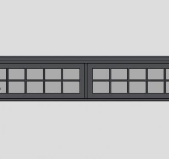 一字长型玻璃窗SU模型下载_sketchup草图大师SKP模型