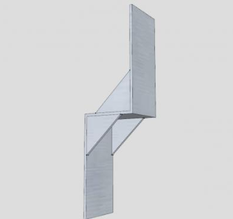 遮阳篷固定钢支架SU模型下载_sketchup草图大师SKP模型