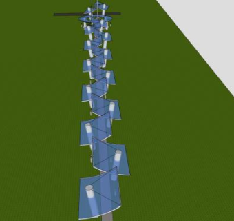 人行道和玻璃雨棚SU模型下载_sketchup草图大师SKP模型