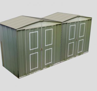 花园小型棚屋SU模型下载_sketchup草图大师SKP模型