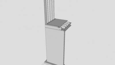 房梁工字钢架SU模型下载_sketchup草图大师SKP模型