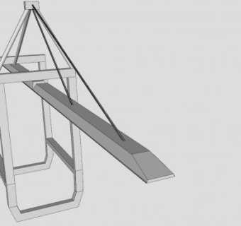 集装箱起重机架梁SU模型下载_sketchup草图大师SKP模型