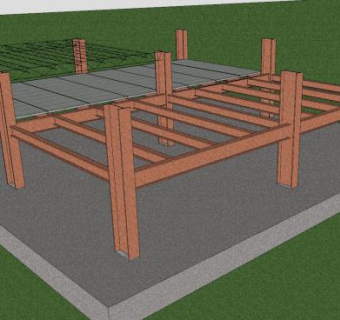 钢建筑梁架SU模型下载_sketchup草图大师SKP模型
