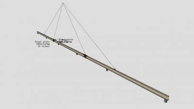 金属吊梁SU模型下载_sketchup草图大师SKP模型