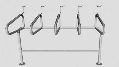 垂直流动自行车架SU模型下载_sketchup草图大师SKP模型