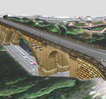 桥阿道夫大桥SU模型下载_sketchup草图大师SKP模型