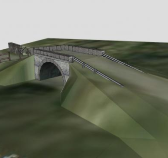 道路拱桥SU模型下载_sketchup草图大师SKP模型