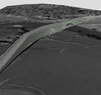 大型铸石道路拱桥SU模型下载_sketchup草图大师SKP模型