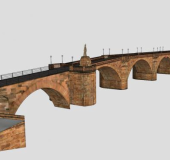 海德堡古桥SU模型下载_sketchup草图大师SKP模型