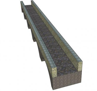砖石桥梁SU模型下载_sketchup草图大师SKP模型