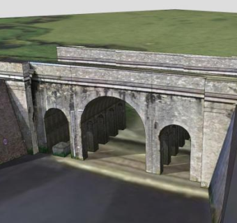 古老的高架桥SU模型下载_sketchup草图大师SKP模型
