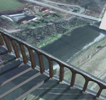 大型高架拱桥SU模型下载_sketchup草图大师SKP模型