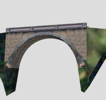 巴斯丘蒙特公园桥梁SU模型下载_sketchup草图大师SKP模型