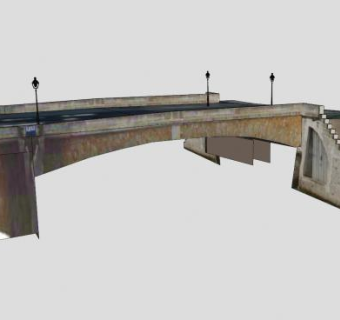 公路桥梁SU模型下载_sketchup草图大师SKP模型