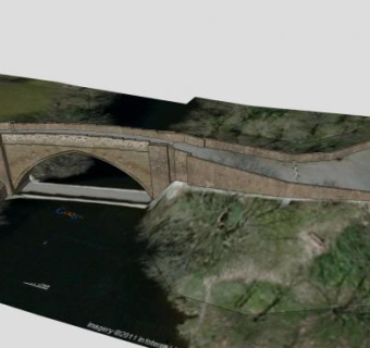 中世纪石拱桥SU模型下载_sketchup草图大师SKP模型