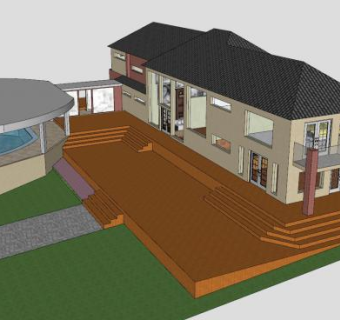 现代大厦建筑SU模型下载_sketchup草图大师SKP模型