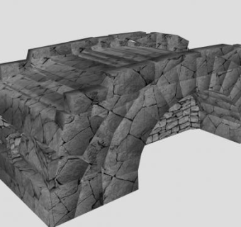 小型石桥SU模型下载_sketchup草图大师SKP模型