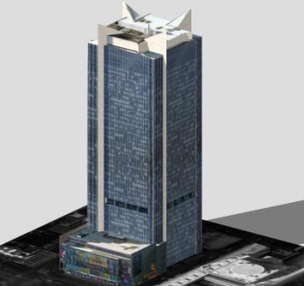 阿斯特大厦广场SU模型下载_sketchup草图大师SKP模型