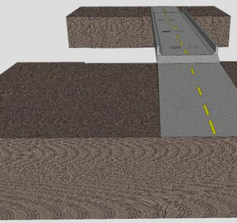 现代高架公路桥SU模型下载_sketchup草图大师SKP模型