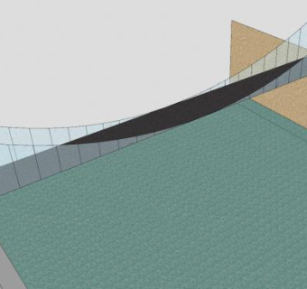 简易现代桥梁SU模型下载_sketchup草图大师SKP模型