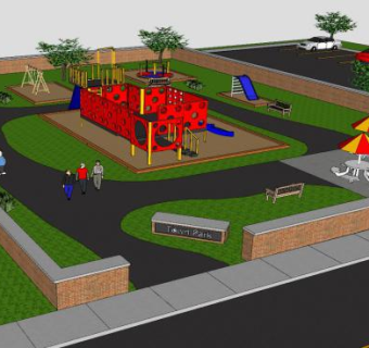 游乐公园建筑设备SU模型下载_sketchup草图大师SKP模型