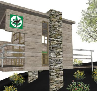 公园庇护所建筑SU模型下载_sketchup草图大师SKP模型