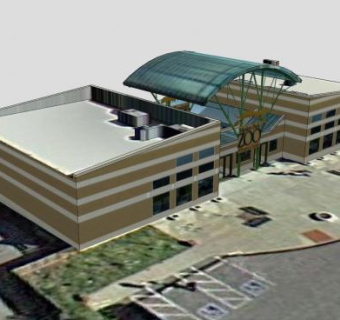 芝加哥公园动物园公园建筑SU模型下载_sketchup草图大师SKP模型