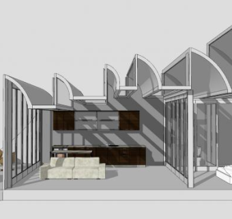 博伊斯汤普森植物园公园SU模型下载_sketchup草图大师SKP模型