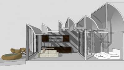 博伊斯汤普森植物园公园SU模型下载_sketchup草图大师SKP模型