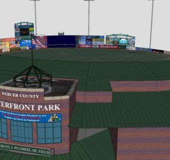 美世郡海滨公园建筑SU模型下载_sketchup草图大师SKP模型