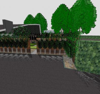 户外公园建筑SU模型下载_sketchup草图大师SKP模型