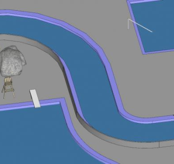 水上公园建筑设备SU模型下载_sketchup草图大师SKP模型