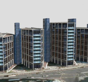 海德公园一号建筑SU模型下载_sketchup草图大师SKP模型