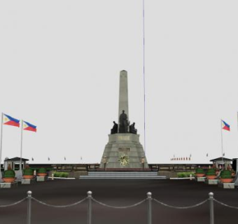 街道建筑公园SU模型下载_sketchup草图大师SKP模型