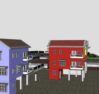 韦斯特利斯庄园公园SU模型下载_sketchup草图大师SKP模型