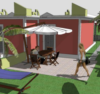 梦想花园公园建筑SU模型下载_sketchup草图大师SKP模型