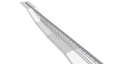 高架桥梁SU模型下载_sketchup草图大师SKP模型