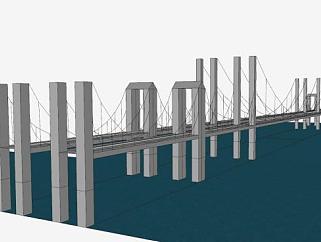 <em>跨海大桥</em>SU模型下载_sketchup草图大师SKP模型