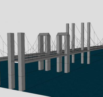 跨海大桥SU模型下载_sketchup草图大师SKP模型