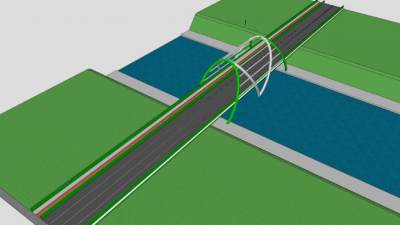 钢制公路桥梁SU模型下载_sketchup草图大师SKP模型