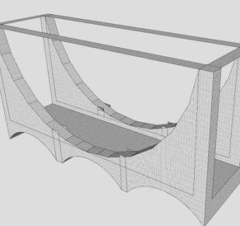 简易石桥SU模型下载_sketchup草图大师SKP模型