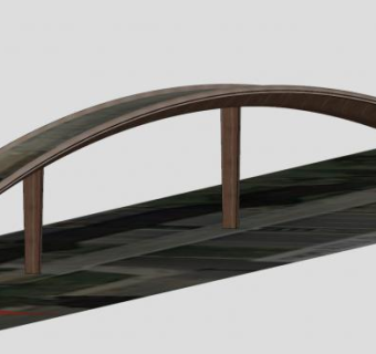 人行天桥立交桥拱桥SU模型下载_sketchup草图大师SKP模型