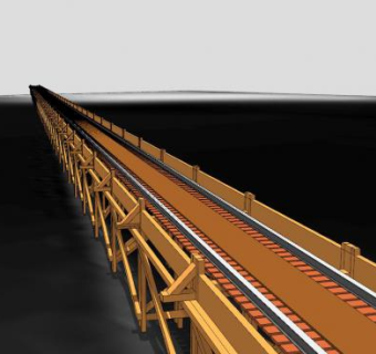 桂河第一大桥桥梁SU模型下载_sketchup草图大师SKP模型