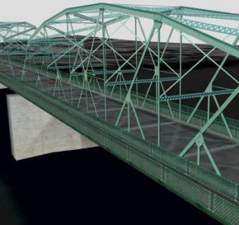 加拿大瓦尔特代尔大桥SU模型下载_sketchup草图大师SKP模型