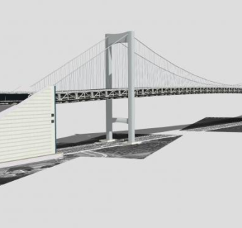 美国虹桥大道SU模型下载_sketchup草图大师SKP模型