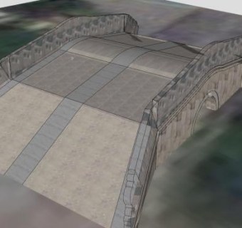 袁林金水桥拱桥SU模型下载_sketchup草图大师SKP模型