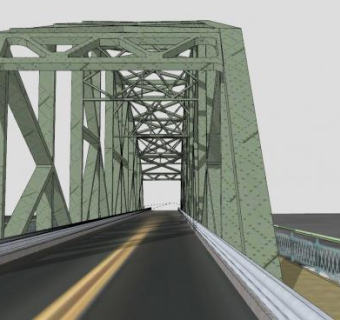 华盛顿公路大桥SU模型下载_sketchup草图大师SKP模型