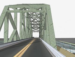 华盛顿公路大桥SU模型下载_sketchup草图大师SKP模型